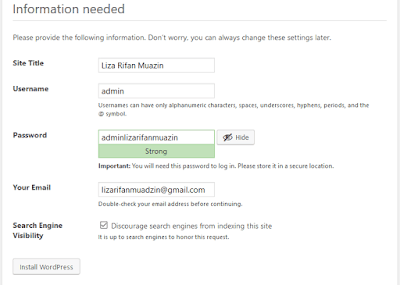 Description: Isi Informasi Website